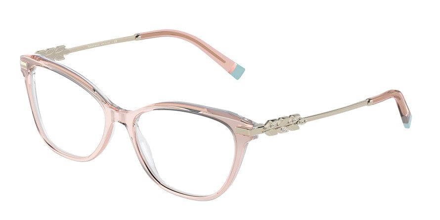 Tiffany TF2219B Pillow Eyeglasses  8334-MILKY PINK GRADIENT 54-16-140 - Color Map pink