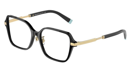 Tiffany TF2222F Square Eyeglasses  8001-BLACK 54-16-145 - Color Map black