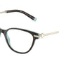 Tiffany TF2223BF Cat Eye Eyeglasses  8134-HAVANA ON TIFFANY BLUE 52-16-140 - Color Map havana