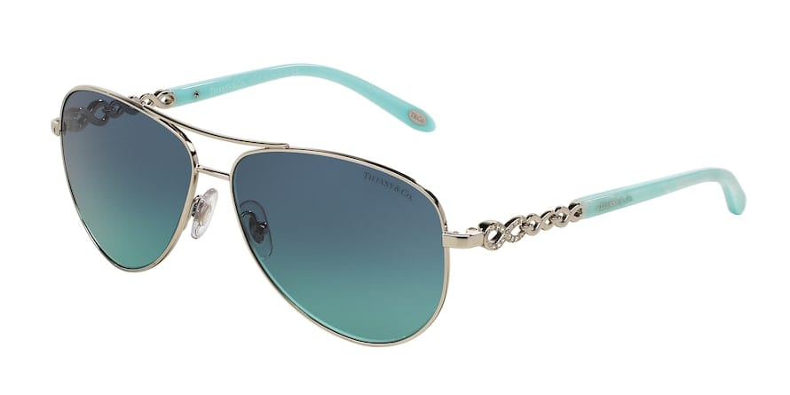 Tiffany TF3049B Pilot Sunglasses  60019S-SILVER 58-12-140 - Color Map silver