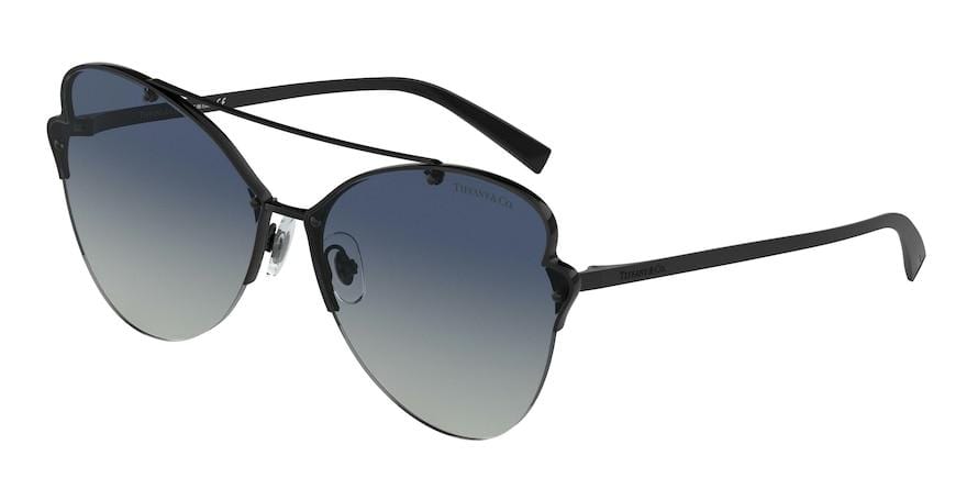 Tiffany TF3063 Butterfly Sunglasses  60074L-BLACK 64-12-140 - Color Map black