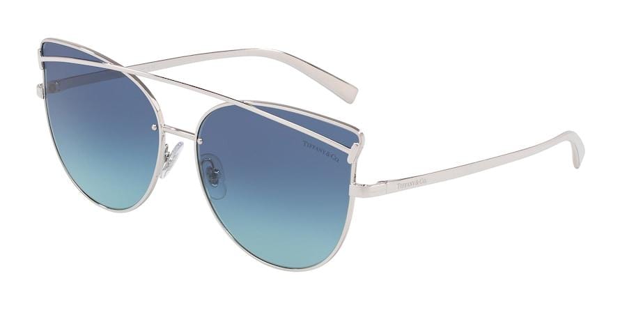 Tiffany TF3064 Irregular Sunglasses  60019S-SILVER 61-15-140 - Color Map silver