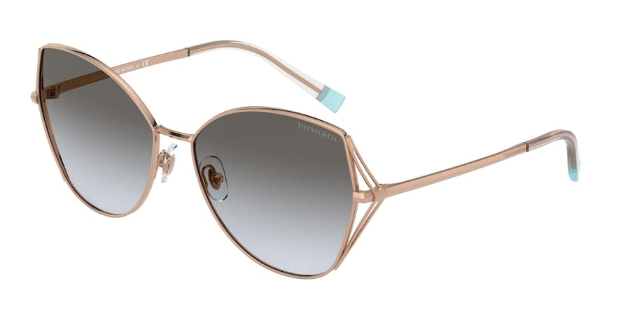 Tiffany TF3072 Butterfly Sunglasses  61053C-RUBEDO 59-16-140 - Color Map gold