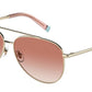 Tiffany TF3074 Pilot Sunglasses  615613-PALE GOLD 59-13-140 - Color Map gold