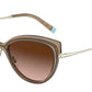 Tiffany TF3076 Butterfly Sunglasses  83253B-LIGHT BROWN TRANSPARENT 57-16-140 - Color Map light brown