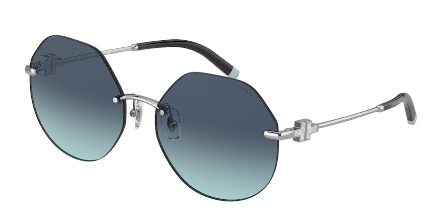 Tiffany TF3077 Irregular Sunglasses  60019S-SILVER 60-17-140 - Color Map silver