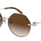 Tiffany TF3077 Irregular Sunglasses  60213B-PALE GOLD 60-17-140 - Color Map gold