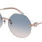 Tiffany TF3077 Irregular Sunglasses  616016-RUBEDO 60-17-140 - Color Map gold