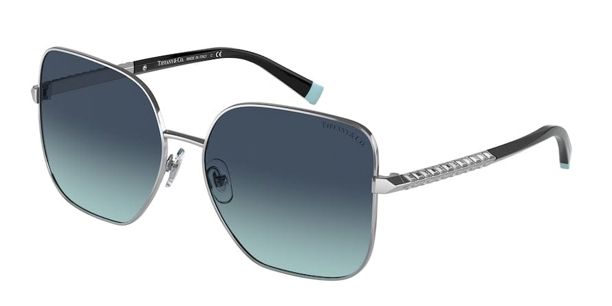 Tiffany TF3078B Square Sunglasses  61059S-SILVER 60-16-140 - Color Map silver