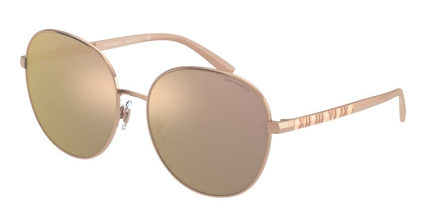Tiffany TF3079 Round Sunglasses  61054Z-RUBEDO 60-17-140 - Color Map gold