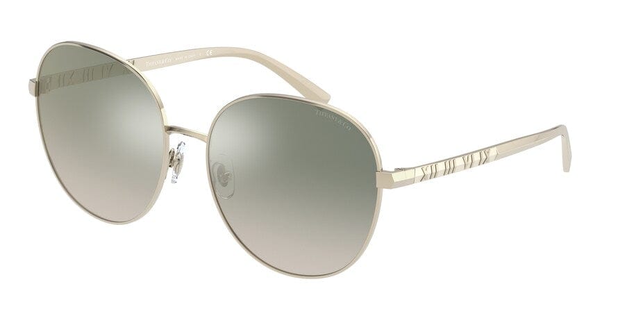 Tiffany TF3079 Round Sunglasses  616357-PALE GOLD 60-17-140 - Color Map gold