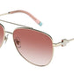 Tiffany TF3080 Pilot Sunglasses  615613-PALE GOLD 59-14-140 - Color Map gold
