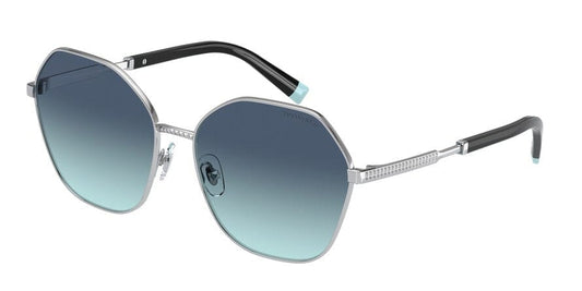 Tiffany TF3081 Irregular Sunglasses  60019S-SILVER 59-16-145 - Color Map silver