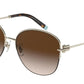 Tiffany TF3082 Pillow Sunglasses  60213B-PALE GOLD 58-16-140 - Color Map gold