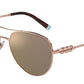 Tiffany TF3083B Pilot Sunglasses  61574Z-RUBEDO 59-15-140 - Color Map gold