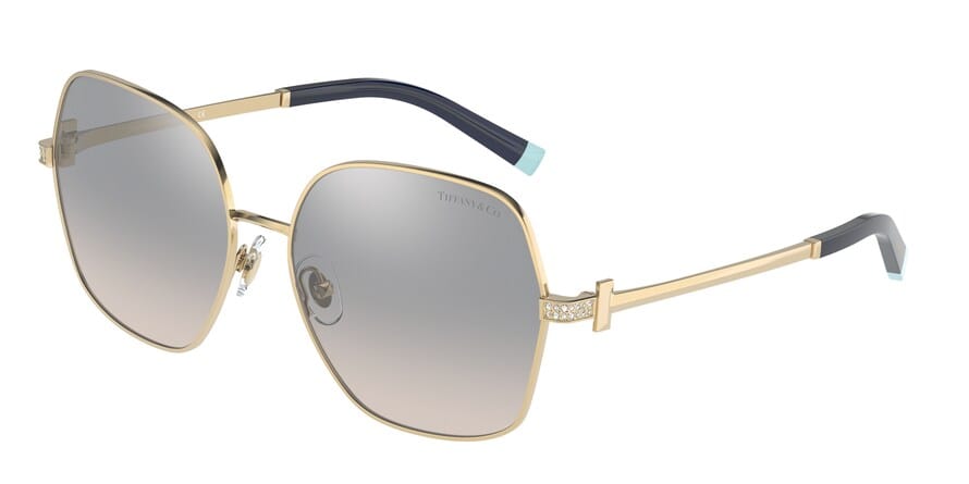 Tiffany TF3085B Irregular Sunglasses  60021U-GOLD 59-16-140 - Color Map gold