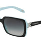Tiffany TF4047B Rectangle Sunglasses  80553C-BLACK ON TIFFANY BLUE 55-19-130 - Color Map black