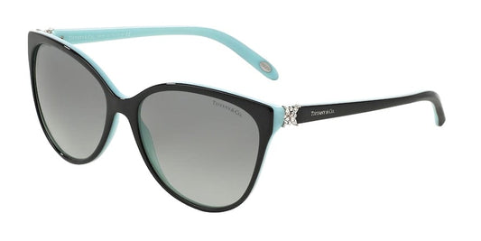 Tiffany TF4089B Cat Eye Sunglasses  80553C-BLACK ON TIFFANY BLUE 58-16-140 - Color Map black