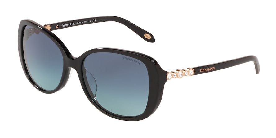 Tiffany TF4121BF Rectangle Sunglasses  80019S-BLACK 55-16-140 - Color Map black