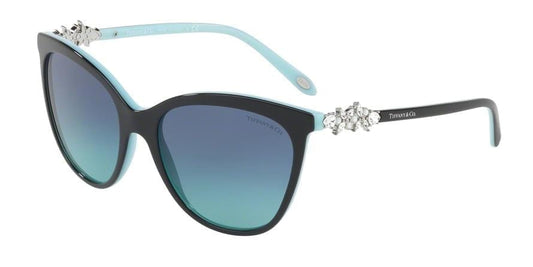 Tiffany TF4131HB Butterfly Sunglasses  80559S-BLACK/BLUE 56-18-140 - Color Map black