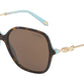 Tiffany TF4145BF Square Sunglasses  81343G-HAVANA/BLUE 57-16-140 - Color Map havana