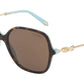 Tiffany TF4145BF Square Sunglasses  81343G-HAVANA/BLUE 57-16-140 - Color Map havana