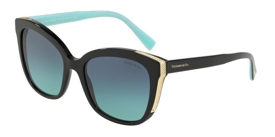 Tiffany TF4150F Square Sunglasses  80019S-BLACK 55-18-140 - Color Map black
