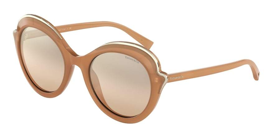 Tiffany TF4155 Round Sunglasses  82523D-OPAL CAMEL 54-21-140 - Color Map bronze/copper