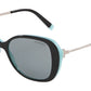 Tiffany TF4156F Butterfly Sunglasses  8055/1-BLACK ON TIFFANY BLUE 55-16-140 - Color Map black