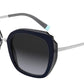 Tiffany TF4160F Square Sunglasses  82883C-BLUE/TRANSP BLUE GREY 54-19-140 - Color Map blue