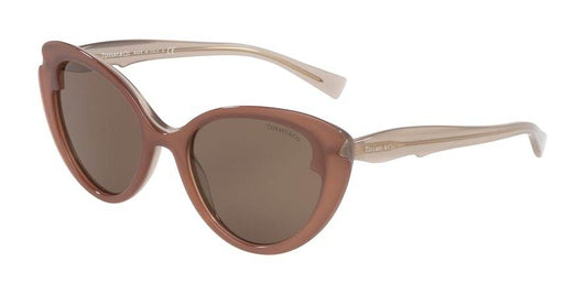 Tiffany TF4163 Cat Eye Sunglasses  82813G-OPAL SAND ON OPAL TAUPE 54-19-140 - Color Map light brown