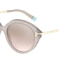 Tiffany TF4167F Round Sunglasses  83038Z-OPAL ICE ON TRANSPARENT ICE 54-18-140 - Color Map grey