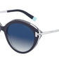 Tiffany TF4167 Round Sunglasses  83024L-BLUE ON CRYSTAL 54-18-140 - Color Map blue