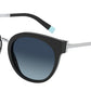 Tiffany TF4168 Round Sunglasses  80014U-BLACK 54-20-140 - Color Map black