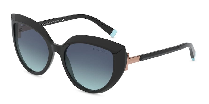 Tiffany TF4170F Cat Eye Sunglasses  80019S-BLACK 54-18-140 - Color Map black