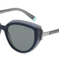 Tiffany TF4170F Cat Eye Sunglasses  82881-BLUE ON TRANSPARENT BLUE GREY 54-18-140 - Color Map grey
