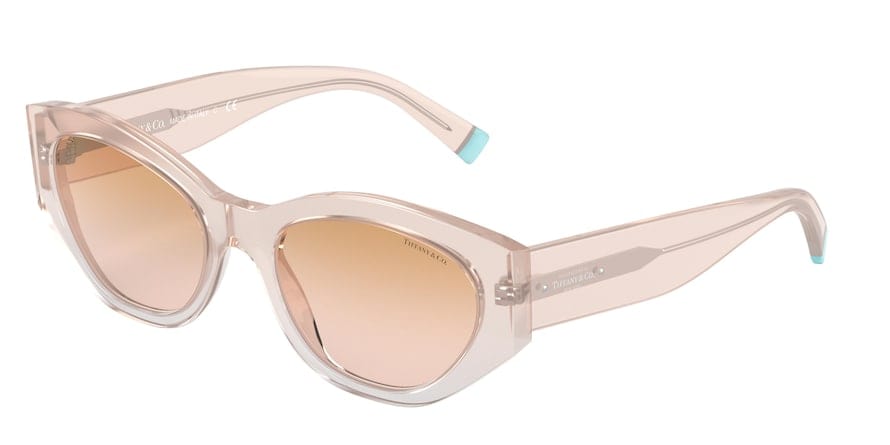 Tiffany TF4172 Oval Sunglasses  83192D-PINK GRADIENT IVORY 54-19-140 - Color Map pink