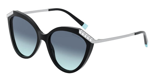 Tiffany TF4173B Cat Eye Sunglasses  80019S-BLACK 55-17-140 - Color Map black
