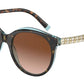 Tiffany TF4175B Cat Eye Sunglasses  82863B-HAVANA ON CRYSTAL TIFFANY BLUE 55-19-140 - Color Map havana