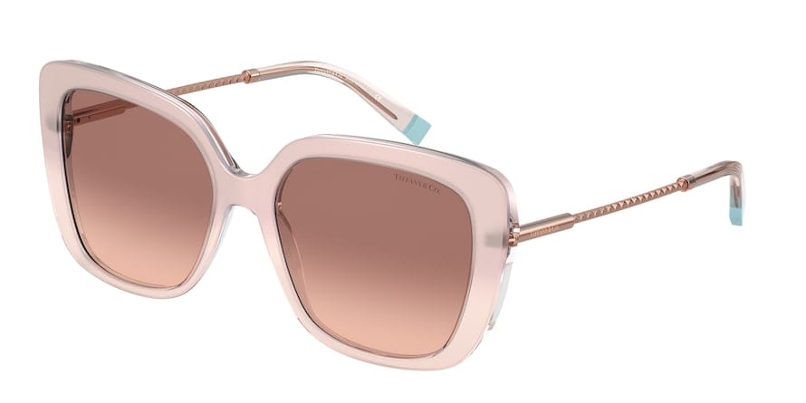 Tiffany TF4177 Butterfly Sunglasses  833413-MILKY PINK GRADIENT 55-17-140 - Color Map honey