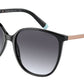 Tiffany TF4184F Square Sunglasses  80013C-BLACK 57-16-145 - Color Map black