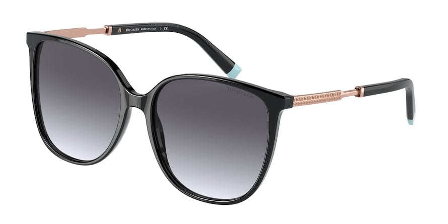 Tiffany TF4184F Square Sunglasses  80013C-BLACK 57-16-145 - Color Map black