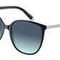 Tiffany TF4184F Square Sunglasses  80559S-BLACK ON TIFFANY BLUE 57-16-145 - Color Map black