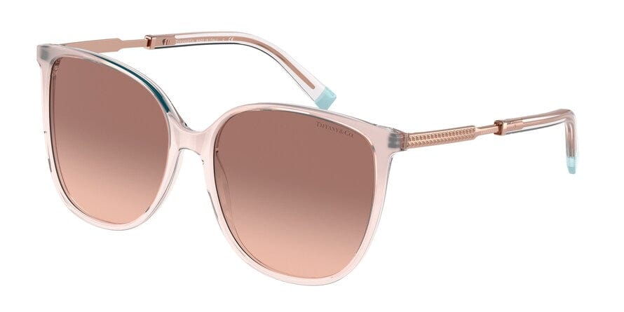 Tiffany TF4184F Square Sunglasses  833413-MILKY PINK GRADIENT 57-16-145 - Color Map pink