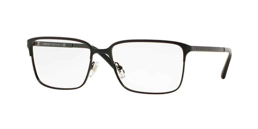 Versace VE1232 Rectangle Eyeglasses  1261-MATTE BLACK 54-16-140 - Color Map black
