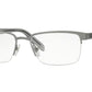 Versace VE1241 Rectangle Eyeglasses  1264-GREY 54-18-145 - Color Map grey