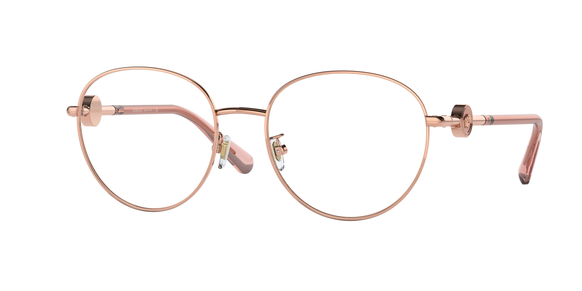 Versace VE1273D Pillow Eyeglasses  1412-Pink Gold 54-140-18 - Color Map Pink