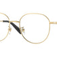 Versace VE1282D Phantos Eyeglasses  1002-Gold 53-145-19 - Color Map Gold