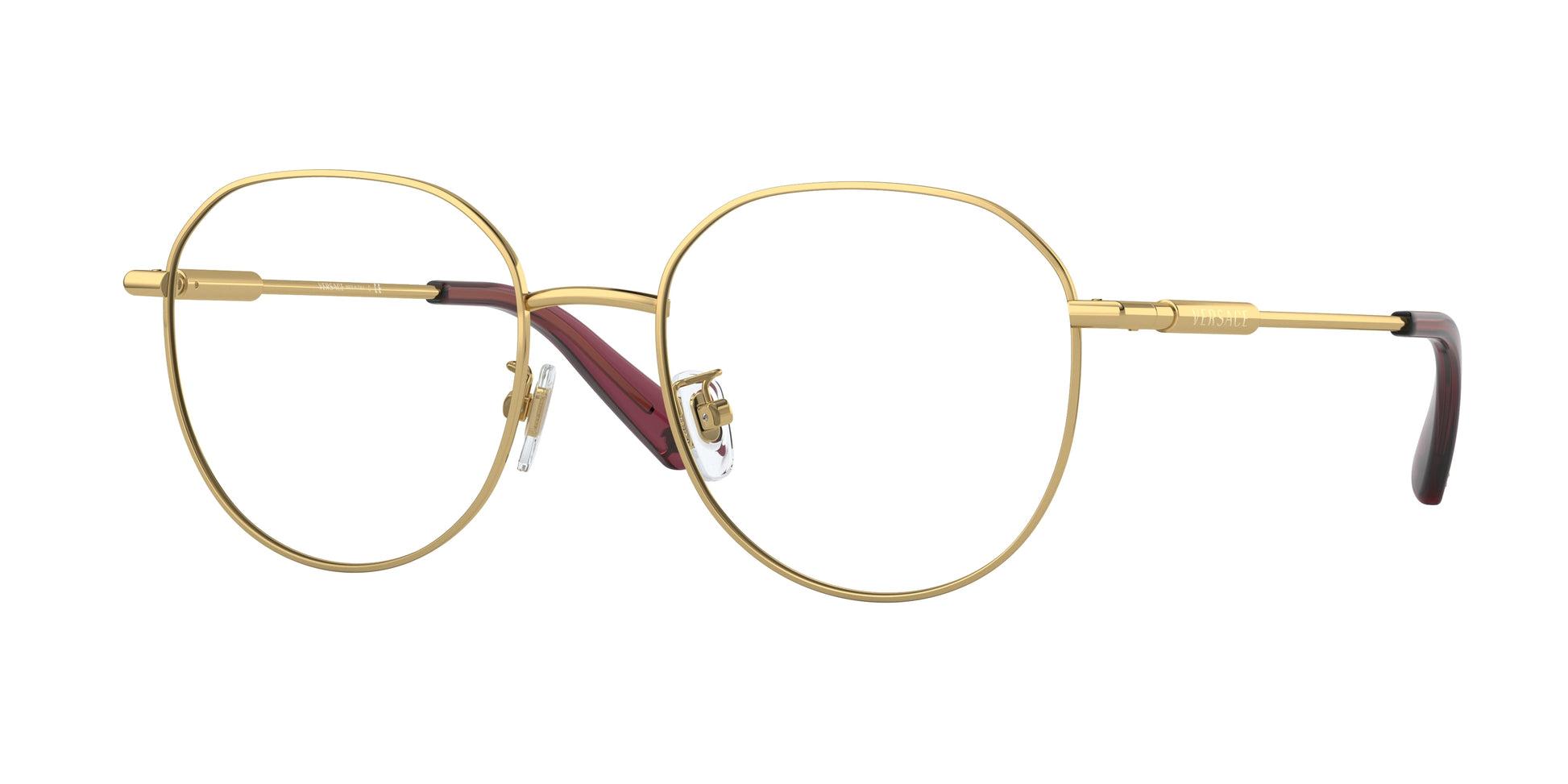 Versace VE1282D Phantos Eyeglasses  1491-Gold 53-145-19 - Color Map Gold