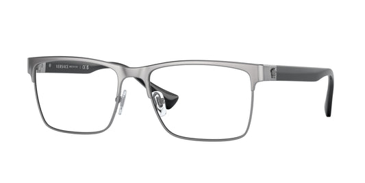 Versace VE1285 Rectangle Eyeglasses  1001-Gunmetal 58-150-17 - Color Map Grey